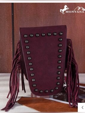 MW1250-198 Montana West Fringe Belt Bag Sling Bag